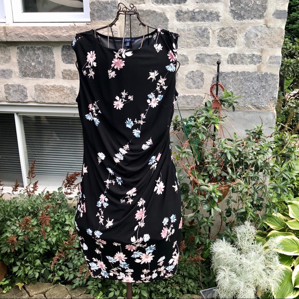 Floral print midi dress